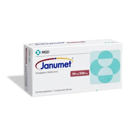 Janumet 50 mg/500 mg Tablet tablet for type 2 diabetes – Buy Online at MedsPrimeHub