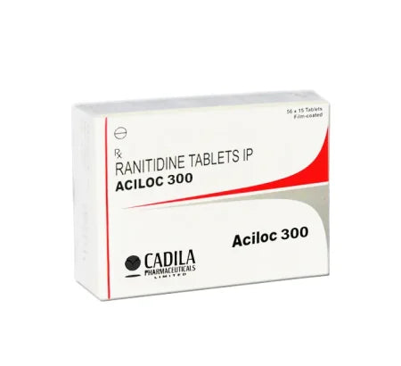 Aciloc 300mg Ranitidine tablet for peptic ulcers and GERD – Buy Online at MedsPrimeHub