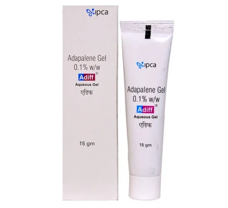 Adiff Gel Adapalene Benzoyl Peroxide combination acne gel tube