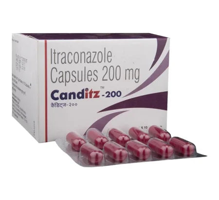 Canditz 200mg Itraconazole capsule for candidiasis and fungal infections – Buy Online at MedsPrimeHub