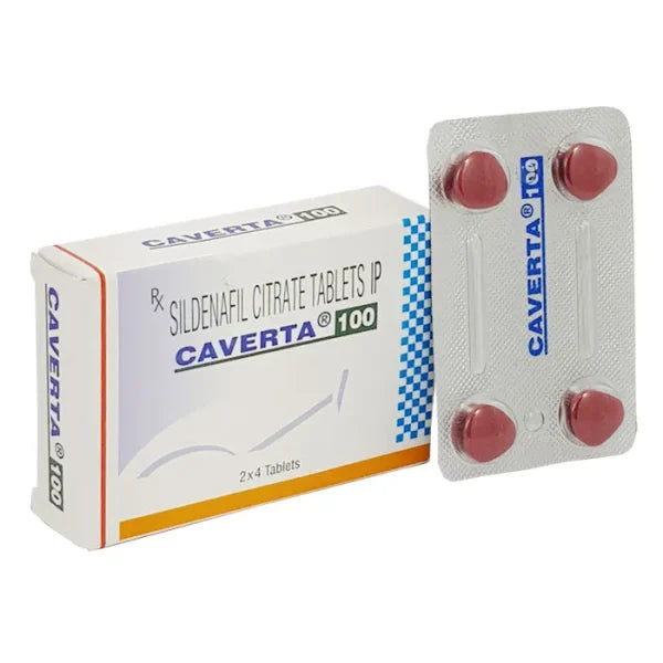 Caverta 100 100 mg ED medication tablet with Sildenafil