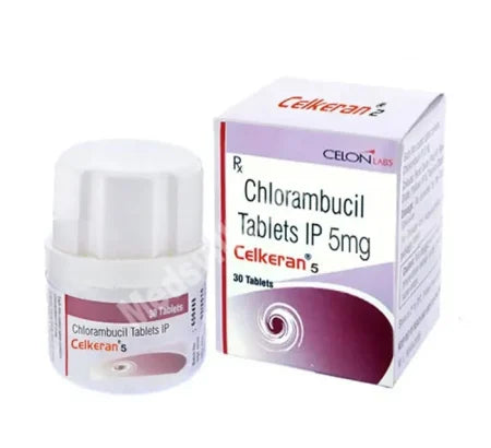 Celkeran 5 MG Chlorambucil Tablet blister pack