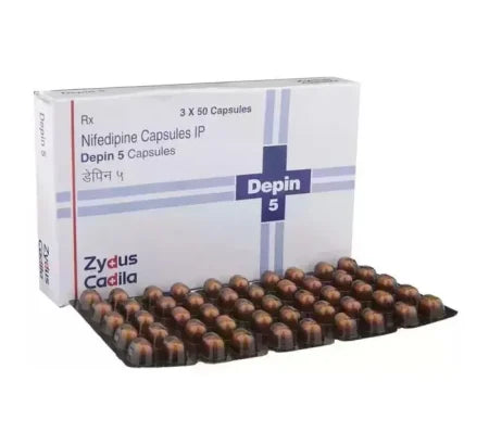 Depin 5 mg Capsule for heart and blood pressure management – Buy Online at MedsPrimeHub