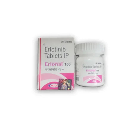Erlonat 100 MG Erlotinib Tablet blister pack
