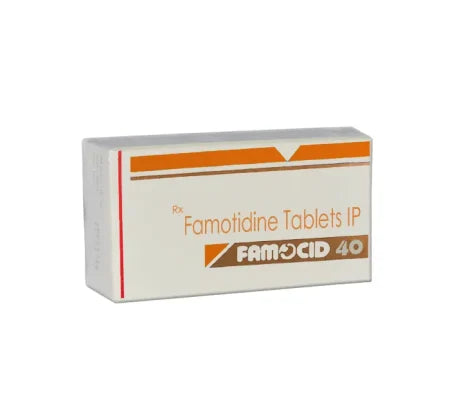 Famocid 40mg Famotidine tablet for peptic ulcers and GERD – Buy Online at MedsPrimeHub