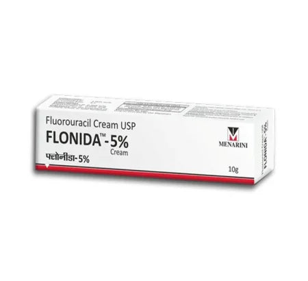 Flonida 5% Fluorouracil Cream 10gm tube