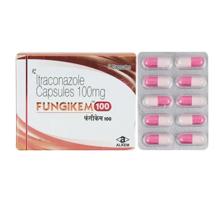 Fungikem 100mg Itraconazole capsule for skin fungal infections – Buy Online at MedsPrimeHub