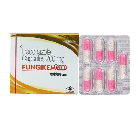 Fungikem 200mg Itraconazole capsule for nail fungal infections – Buy Online at MedsPrimeHub