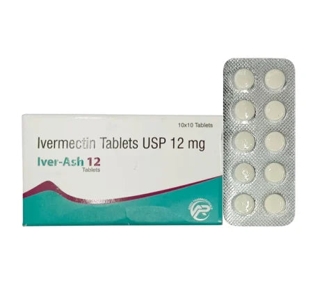 Iver-Ash 12mg Ivermectin Tablet blister strip