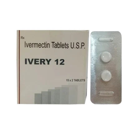 Ivery-12 Ivermectin Tablet blister strip antiparasitic