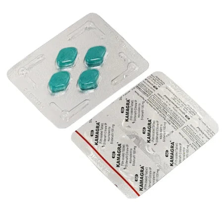 Kamagra 100 100 mg Sildenafil tablet packaging for erectile dysfunction treatment