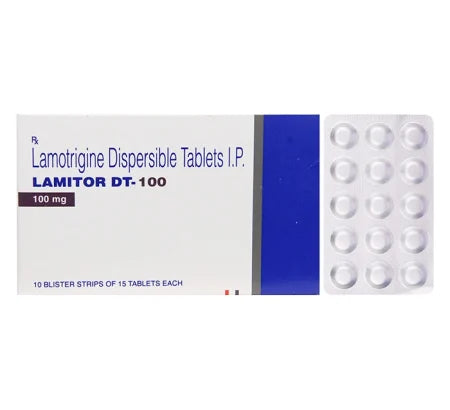 Lamitor DT 100mg Lamotrigine dispersible tablet for epilepsy – Buy Online at MedsPrimeHub