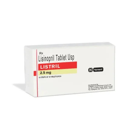 Listril 2.5 mg Tablet for heart and blood pressure management – Buy Online at MedsPrimeHub