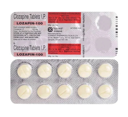Lozapin 100mg antipsychotic tablet – Buy Online at MedsPrimeHub