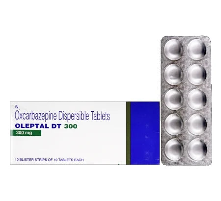 Oleptal DT 300mg Oxcarbazepine dispersible tablet for epilepsy – Buy Online at MedsPrimeHub