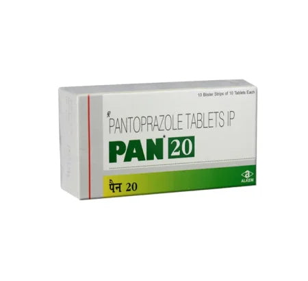 Pan 20mg Pantoprazole tablet for mild GERD and heartburn – Buy Online at MedsPrimeHub