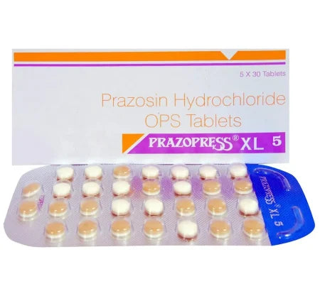 Prazopress XL 5 mg Tablet for heart and blood pressure management – Buy Online at MedsPrimeHub