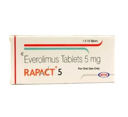 Rapact 5 MG Everolimus Tablet blister strip