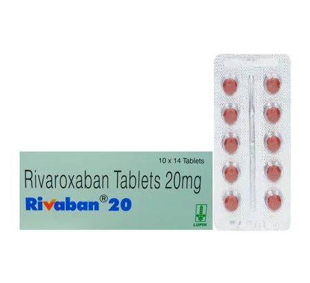 Rivaban 20mg Rivaroxaban tablet for stroke and clot prevention – Buy Online at MedsPrimeHub