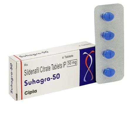 Suhagra 50 Sildenafil 50 mg tablet for erectile dysfunction