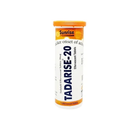 Tadarise 20 mg Tadalafil tablet for erectile dysfunction treatment