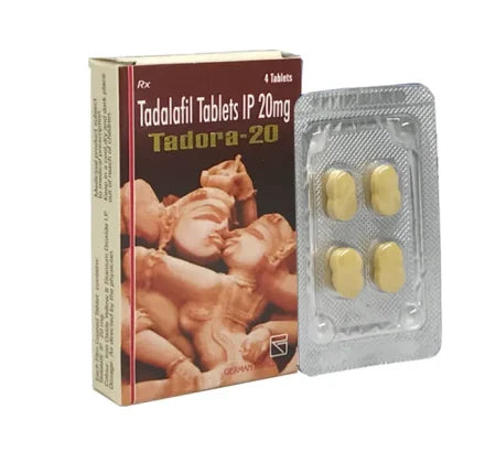 Tadora 20 mg Tadalafil tablet for erectile dysfunction treatment
