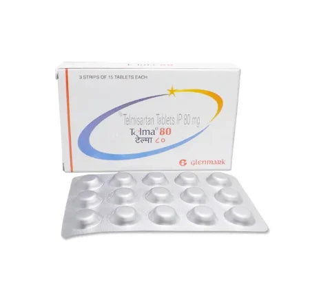 Telma 80 mg Tablet for heart and blood pressure management – Buy Online at MedsPrimeHub