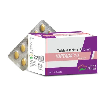 Toptada 10 mg Tadalafil tablet for erectile dysfunction treatment