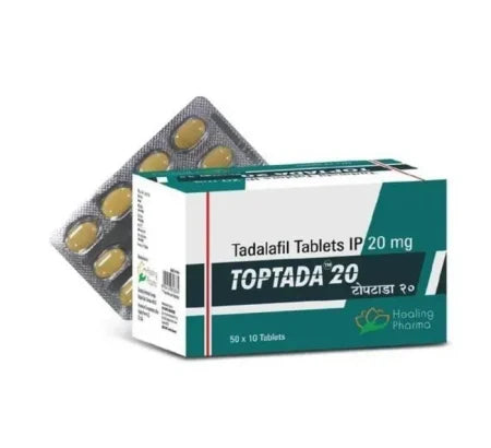 Toptada 20 mg Tadalafil tablet for erectile dysfunction treatment