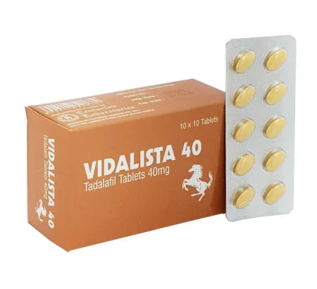 Vidalista 40 mg Tadalafil tablet for erectile dysfunction treatment