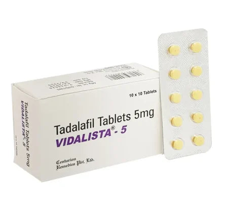 Vidalista 5 mg Tadalafil tablet for erectile dysfunction treatment