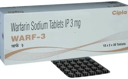 Warf 3mg Warfarin tablet for anticoagulation – Buy Online at MedsPrimeHub