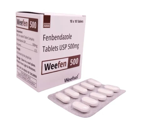 Weefen 500 mg Fenbendazole veterinary dewormer tablets for animals
