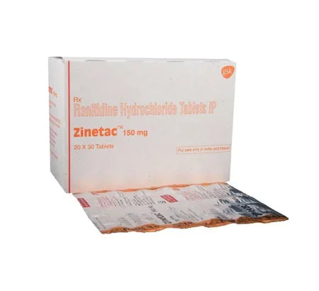 Zinetac 150mg Ranitidine tablet for GERD and acid reflux – Buy Online at MedsPrimeHub