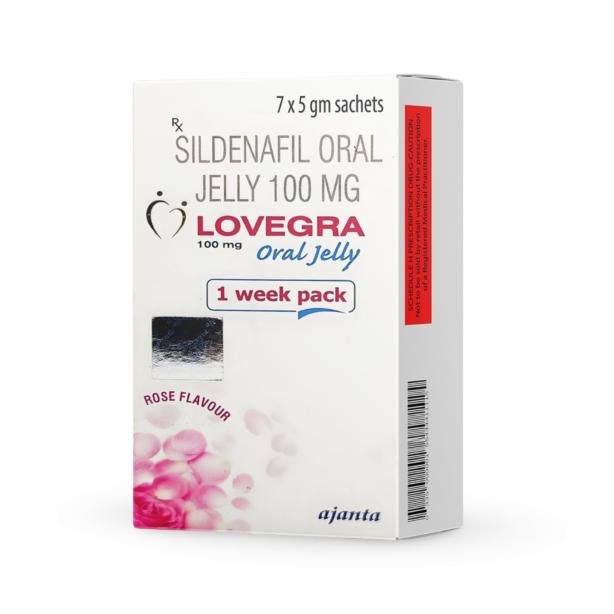 Lovegra Oral Jelly 100mg Sildenafil Citrate sachet for women