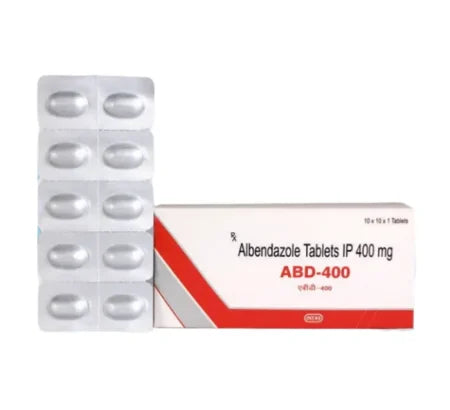 ABD 400mg Albendazole Tablet blister pack anthelmintic