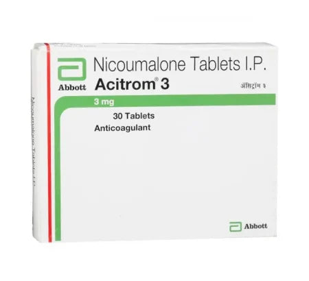 Acitrom 3mg Acenocoumarol tablet for anticoagulation – Buy Online at MedsPrimeHub
