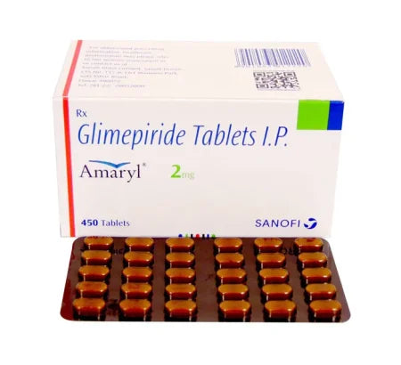 Amaryl M 2 mg Tablet tablet for type 2 diabetes – Buy Online at MedsPrimeHub