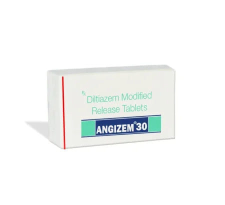 Angizem 30 mg Tablet for heart and blood pressure management – Buy Online at MedsPrimeHub