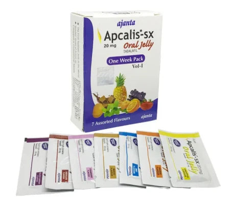 Apcalis 20 mg Tadalafil oral jelly for erectile dysfunction treatment