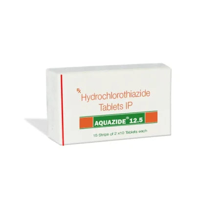 Aquazide 12.5 mg Tablet for heart and blood pressure management – Buy Online at MedsPrimeHub