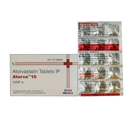 Atorva 10 mg Tablet for heart and blood pressure management – Buy Online at MedsPrimeHub