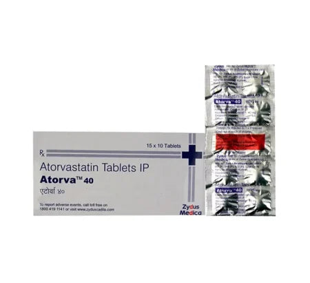 Atorva 40 mg Tablet for heart and blood pressure management – Buy Online at MedsPrimeHub