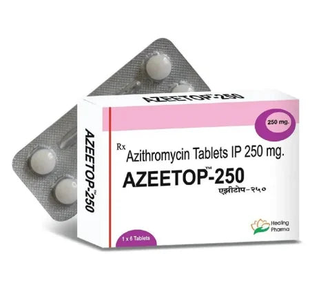 Azeetop 250mg Azithromycin tablet for mild bacterial infections – Buy Online at MedsPrimeHub