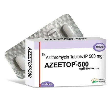 Azeetop 500mg Azithromycin tablet for bacterial infections – Buy Online at MedsPrimeHub