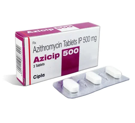 Azicip 500mg Azithromycin tablet for bacterial infections – Buy Online at MedsPrimeHub