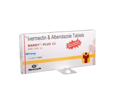 Bandy-Plus 12mg Albendazole Ivermectin Tablet blister pack