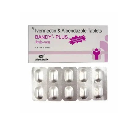 Bandy-Plus 6mg Albendazole Ivermectin Tablet blister pack