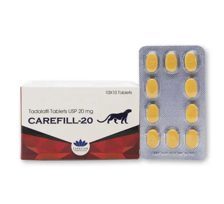 Carefill 20 mg Tadalafil tablet for erectile dysfunction treatment