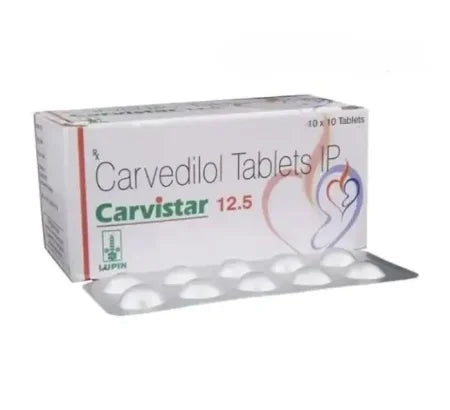 Carvistar CR 10mg Carvedilol tablet for hypertension – Buy Online at MedsPrimeHub